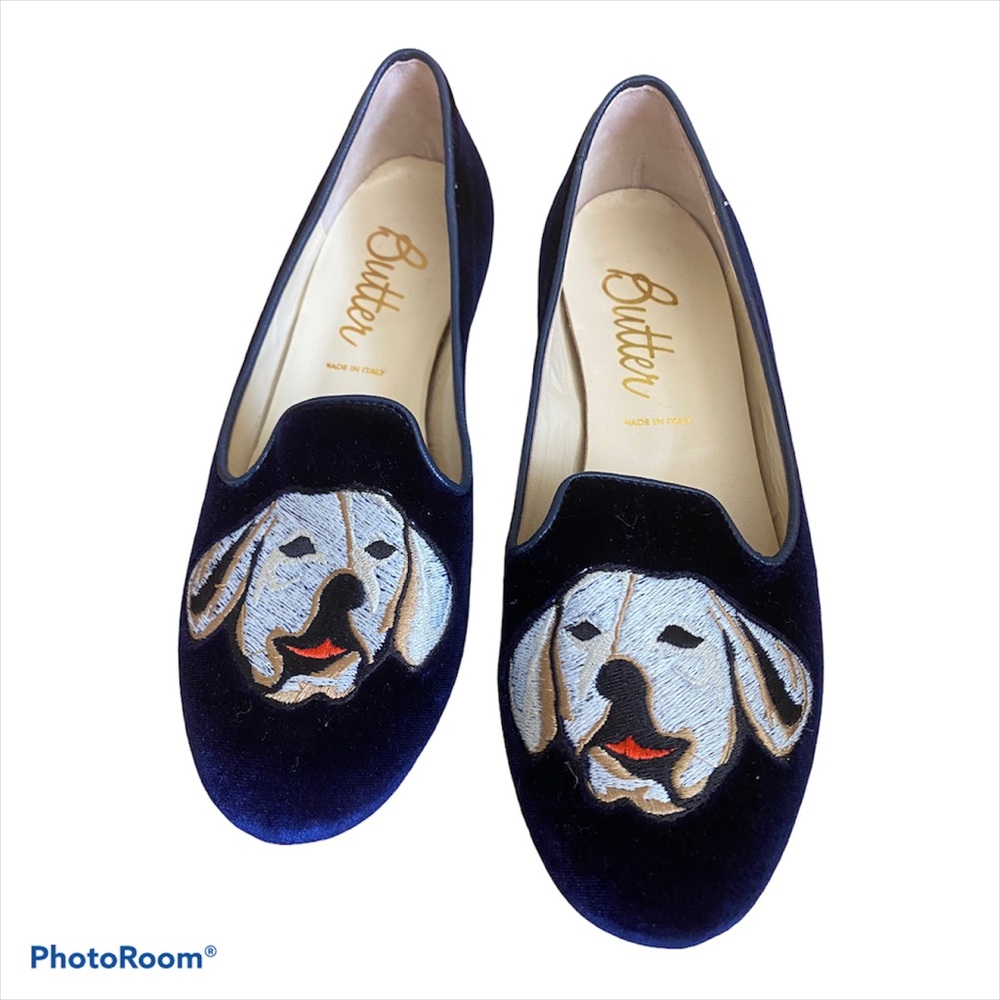 Butter velvet flats